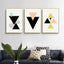 Abstract Posters Geometric Marble Polygon Canvas