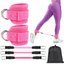 Ankle Straps Resistance Bands Set Fitness Workout Yoga Exercise Equipment Glutes Legs Strength Training for Gym Man Woman